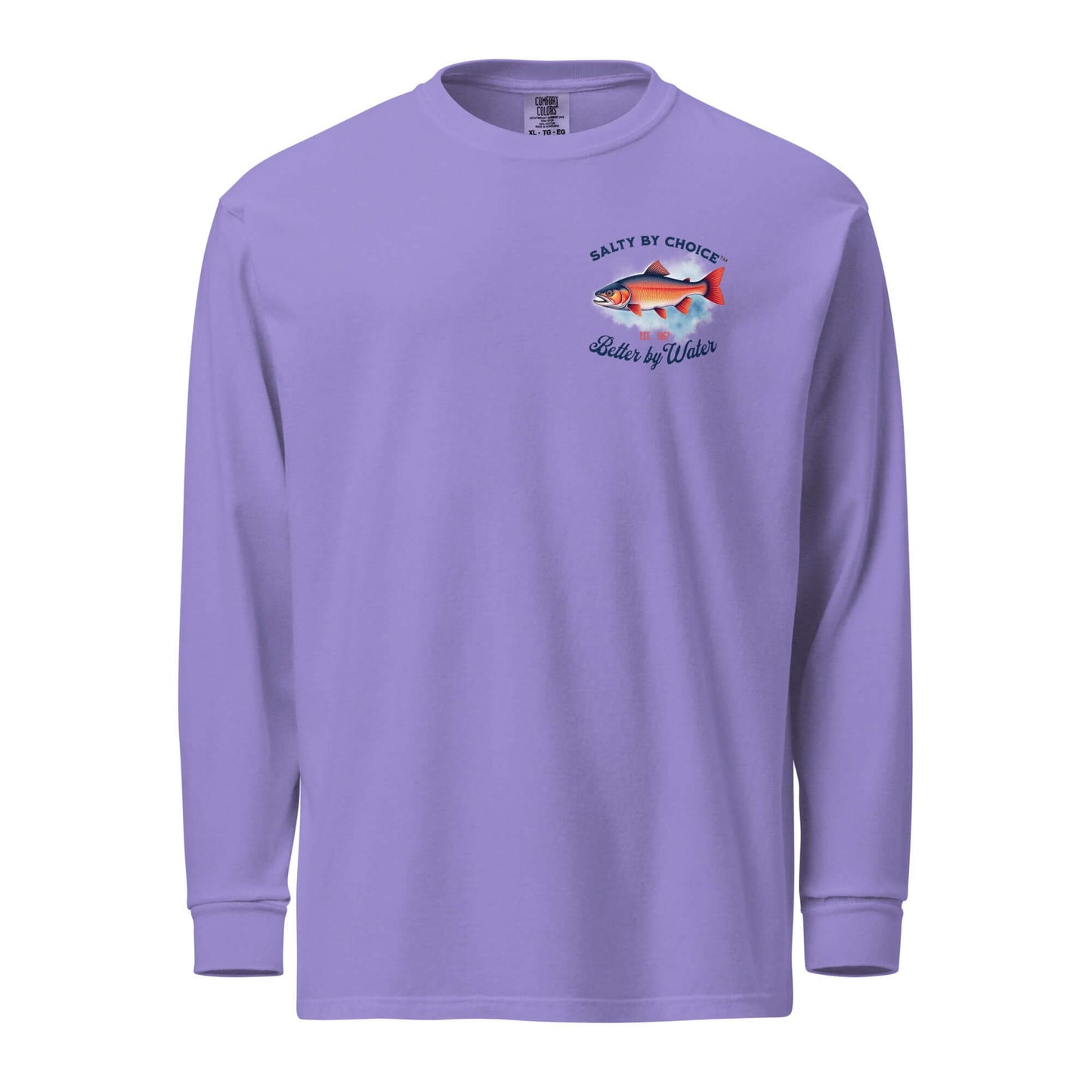 Vibrant Salmon Heavy Long-sleeve Tee