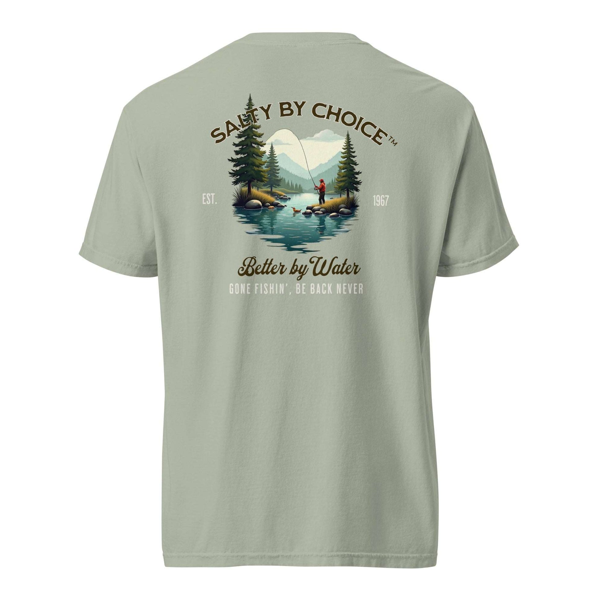 Gone Fishin Unisex Heavy Tee by Miramar Outfitters Salty By Choice Collection