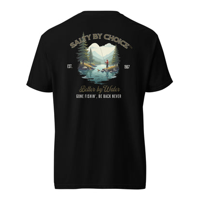 Gone Fishin Unisex Heavy Tee by Miramar Outfitters Salty By Choice Collection