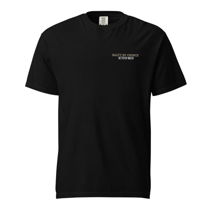 Gone Fishin Unisex Heavy Tee Black by Miramar Outfitters Salty By Choice Collection