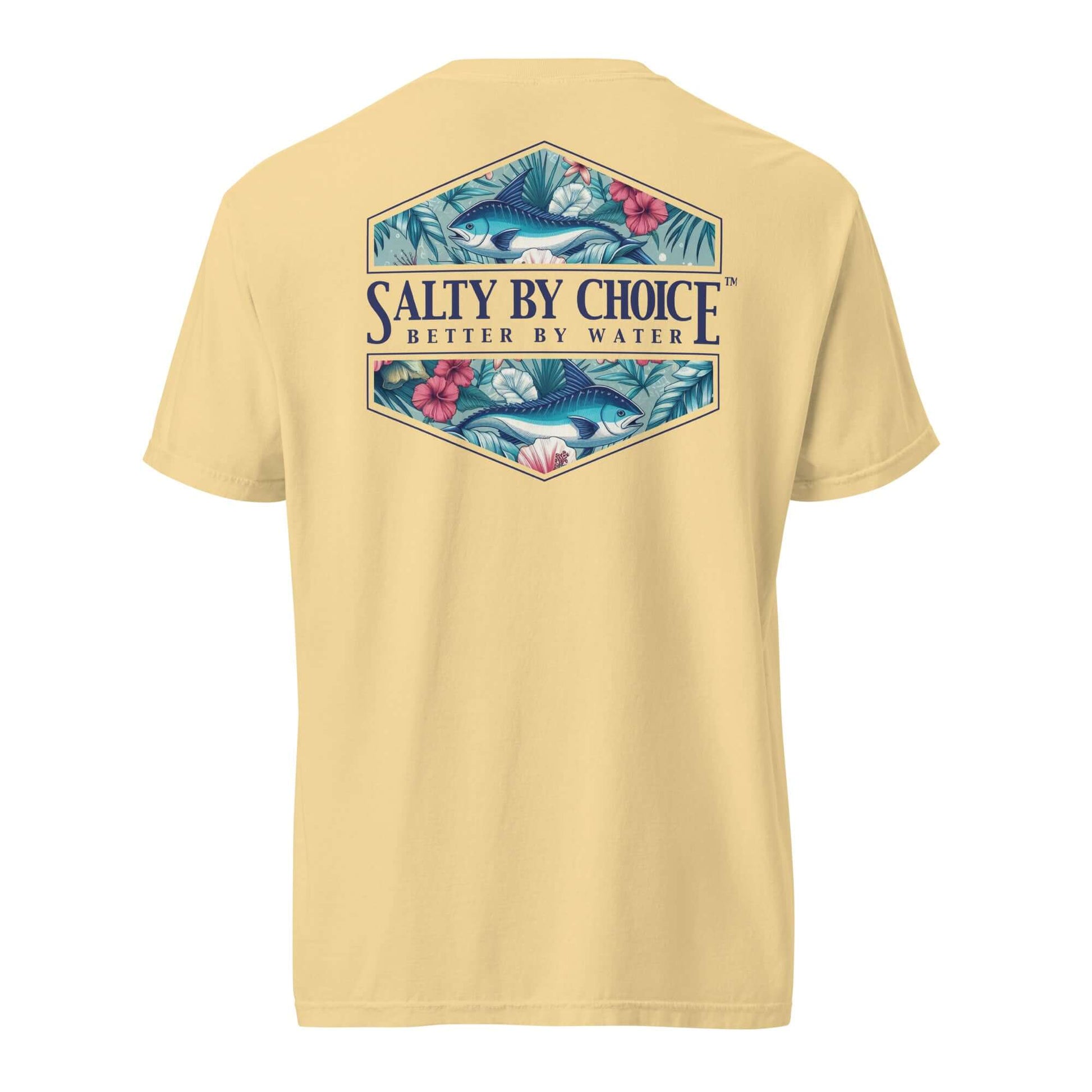 Hibiscus Unisex Heavy Tee Butter by Miramar Outfitters Salty By Choice Collection