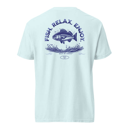 Fish Relax Enjoy Unisex Heavy Tee