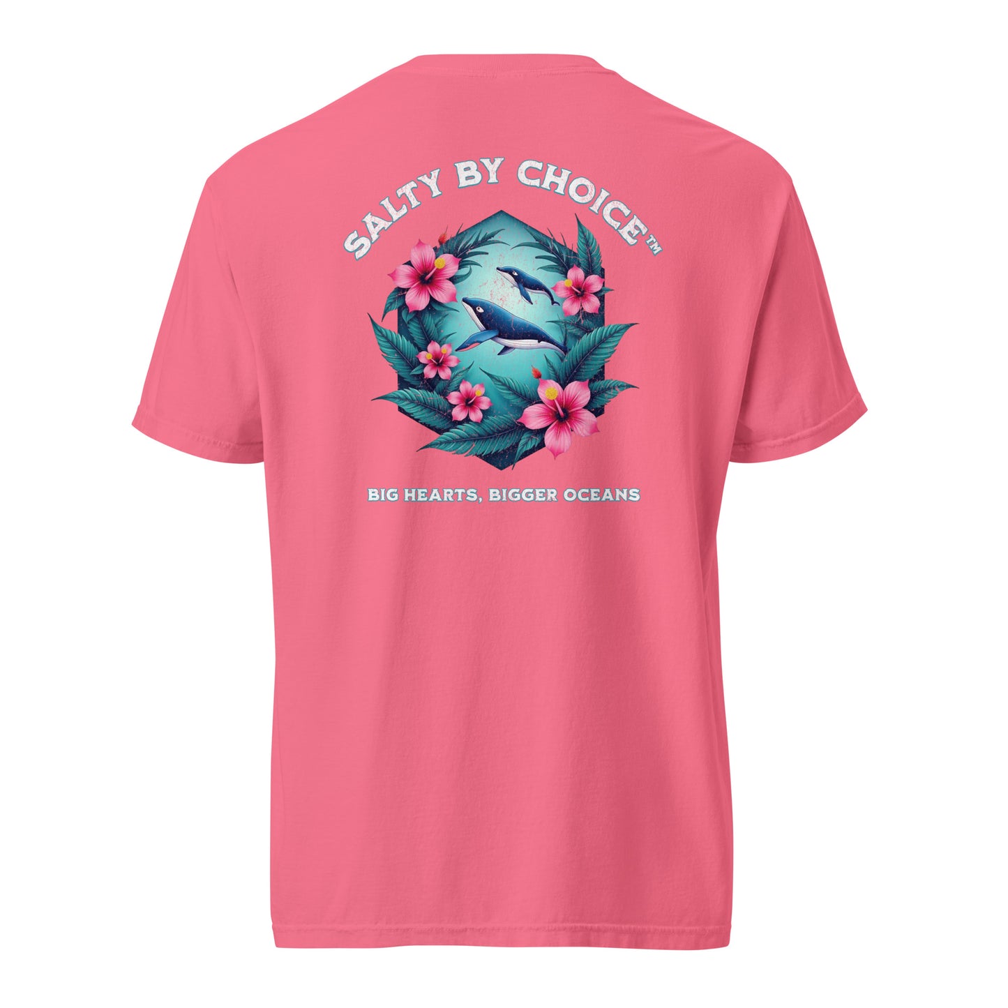 Wondering Whales Unisex Heavyweight Tee Crunchberry by Salty By Choice™