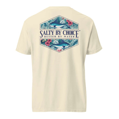 Hibiscus Unisex Heavy Tee Ivory by Miramar Outfitters Salty By Choice Collection