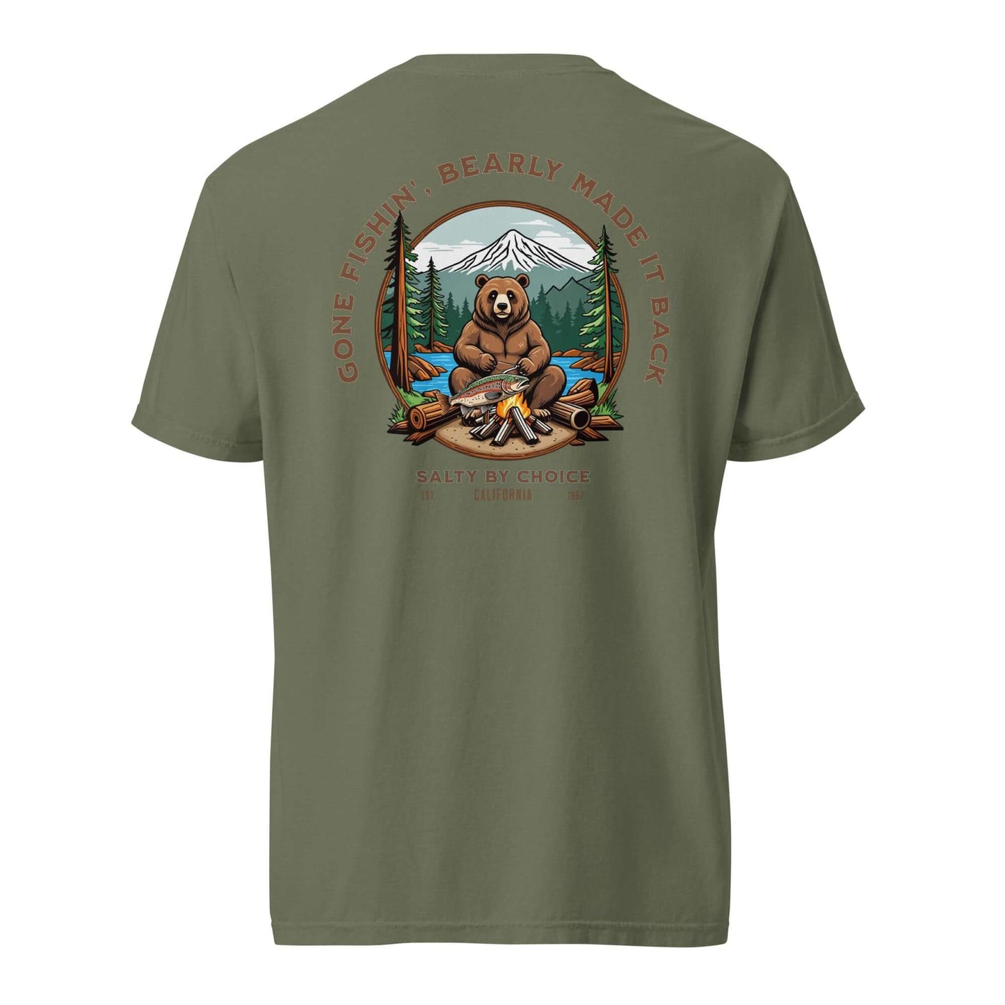 Bearly Gone Fishin Unisex Heavy Tee