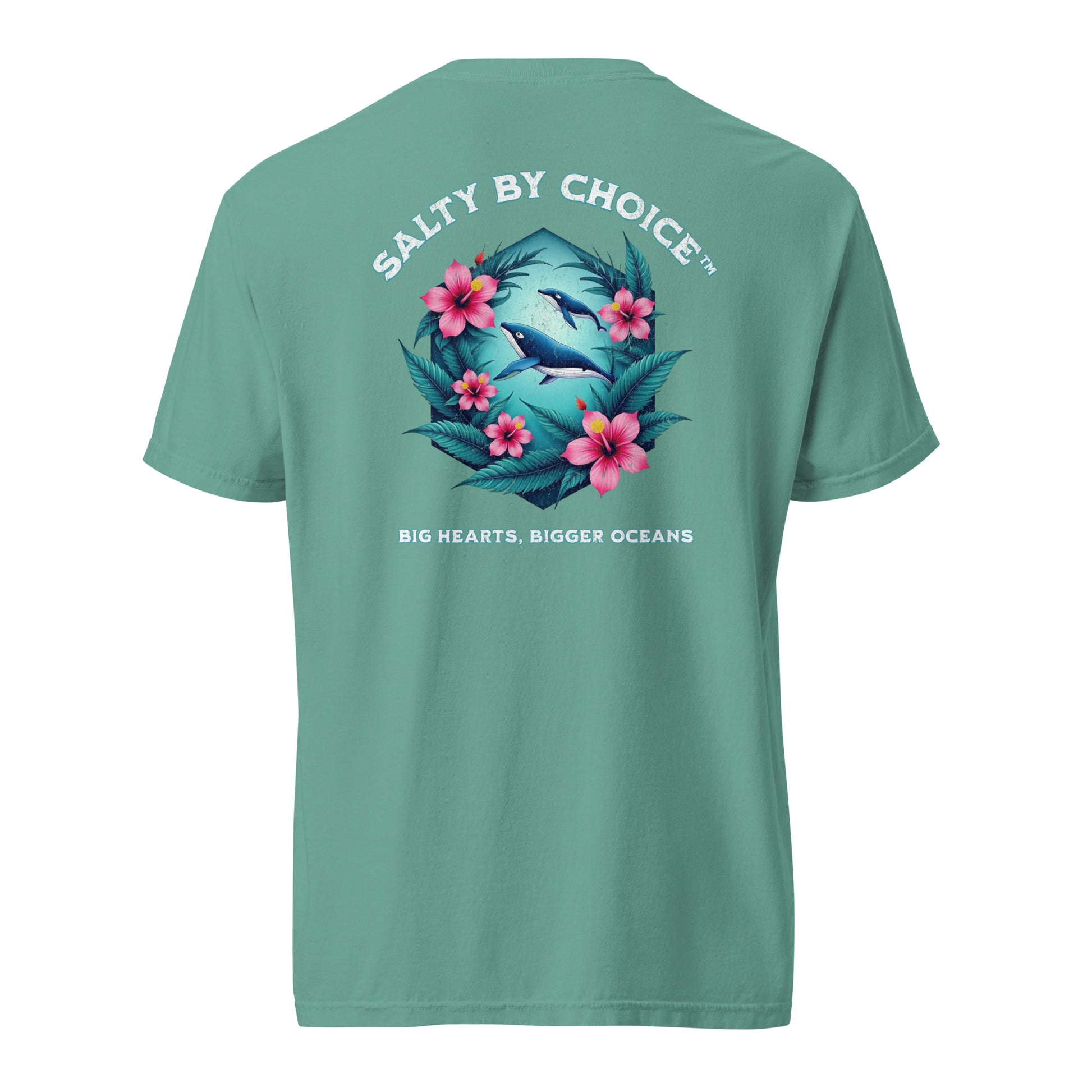 Wondering Whales Unisex Heavyweight Tee Seafoam by Salty By Choice™