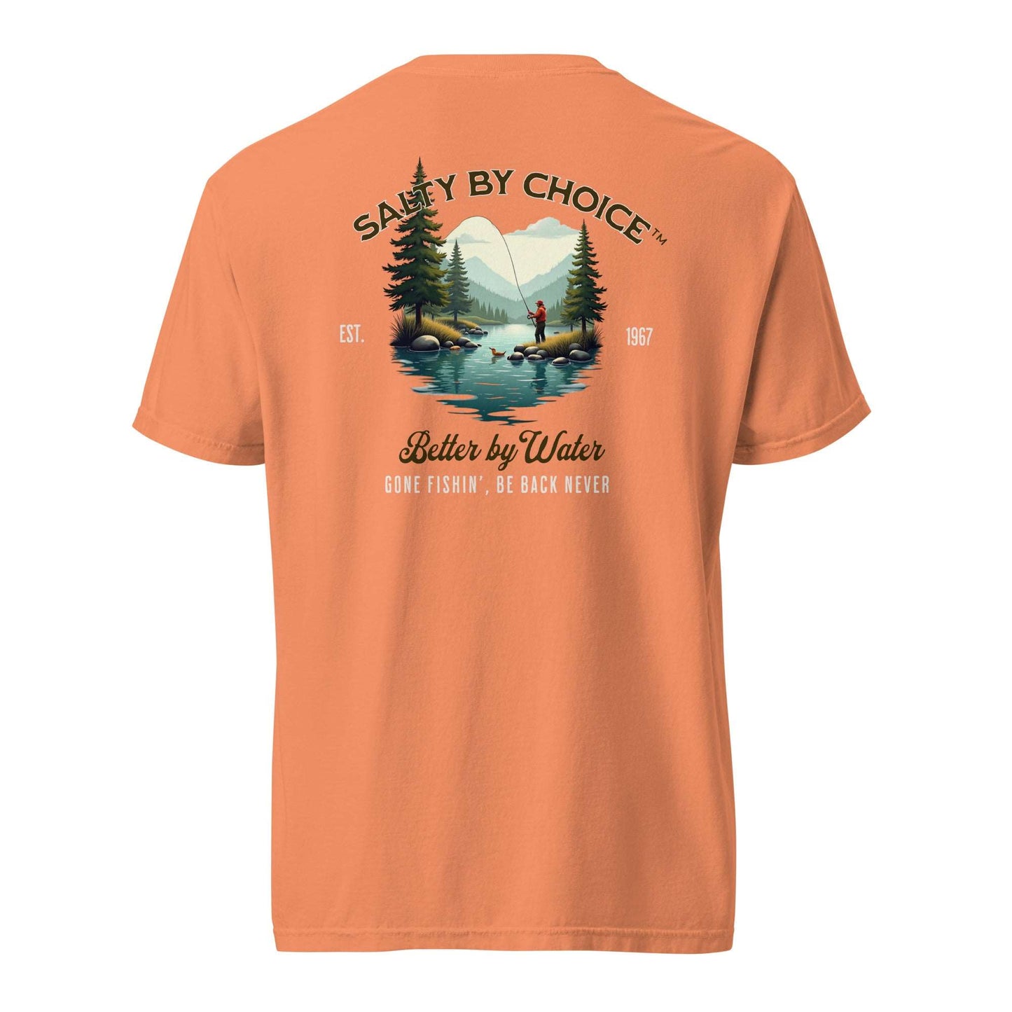 Gone Fishin Unisex Heavy Tee by Miramar Outfitters Salty By Choice Collection