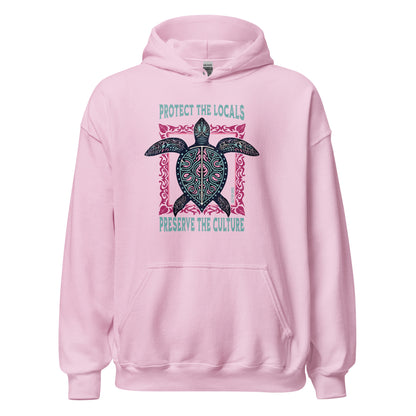 Protect the Locals Unisex Hoodie Light Pink by Salty By Choice™