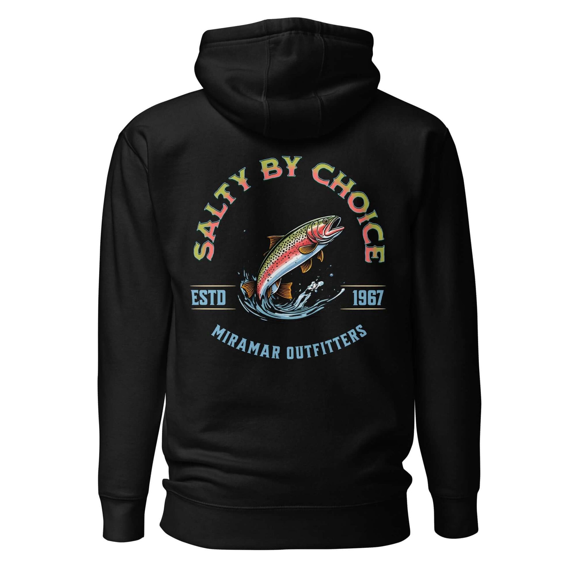 Offshore Pursuit Unisex Hoodie Black by Miramar Outfitters Salty By Choice Collection