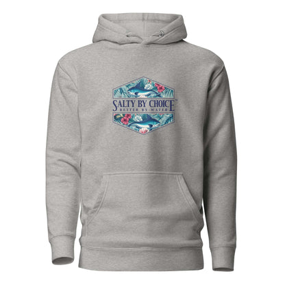 Hibiscus Unisex Hoodie Carbon Grey by Miramar Outfitters Salty By Choice Collection