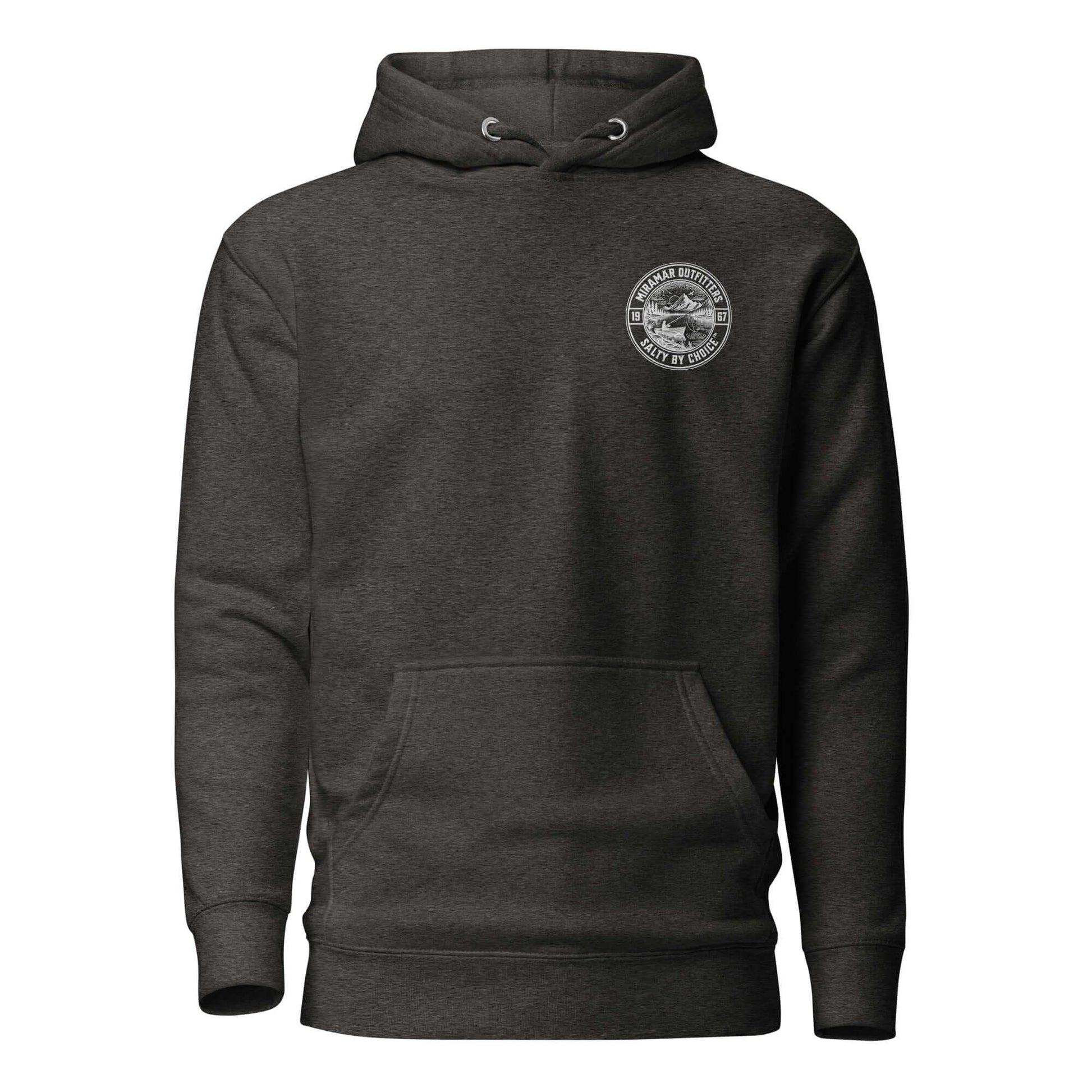 Montana Unisex Hoodie Charcoal Heather by Miramar Outfitters Salty By Choice Collection