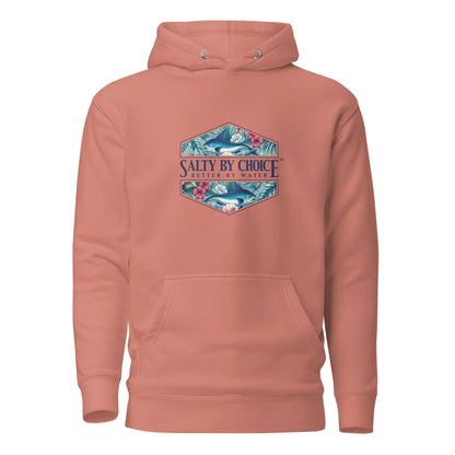 Hibiscus Unisex Hoodie Dusty Rose by Miramar Outfitters Salty By Choice Collection