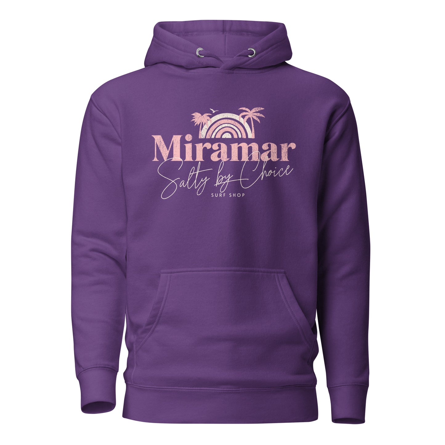 Sunset California Unisex Hoodie Purple by Miramar Outfitters Salty By Choice Collection