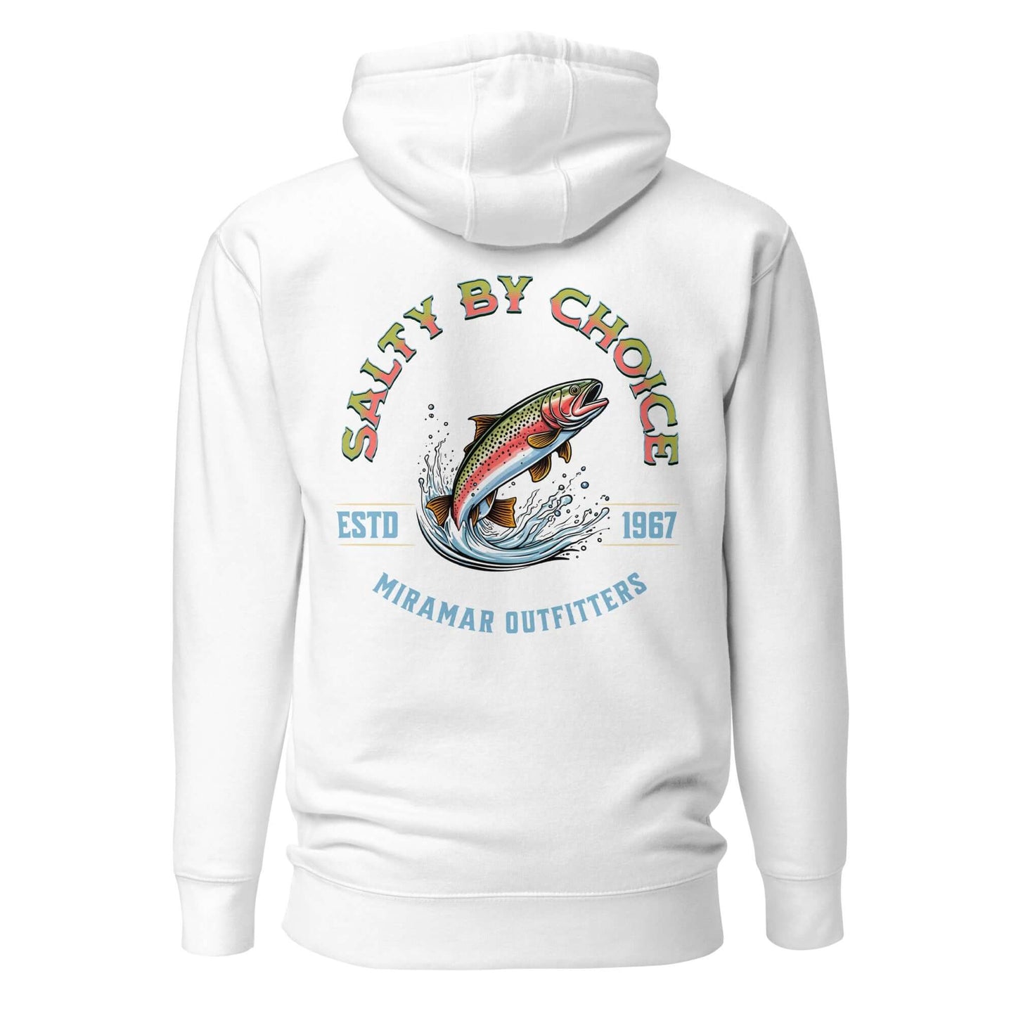 Offshore Pursuit Unisex Hoodie White by Miramar Outfitters Salty By Choice Collection