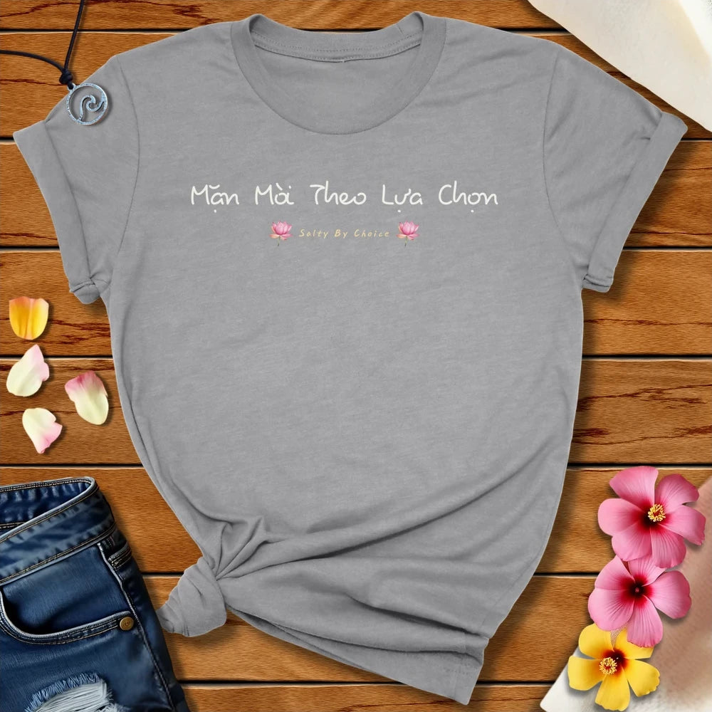 Vietnamese Salty By Choice Tee Athletic Heather by Salty By Choice™ We love ocean apparel