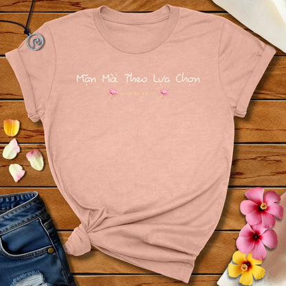 Vietnamese Salty By Choice Tee Heather Prism Peach by Salty By Choice™ We love ocean apparel