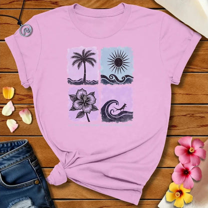Wash Your Worries Tee Lilac by Salty By Choice® We love the beach ocean and anything around water.