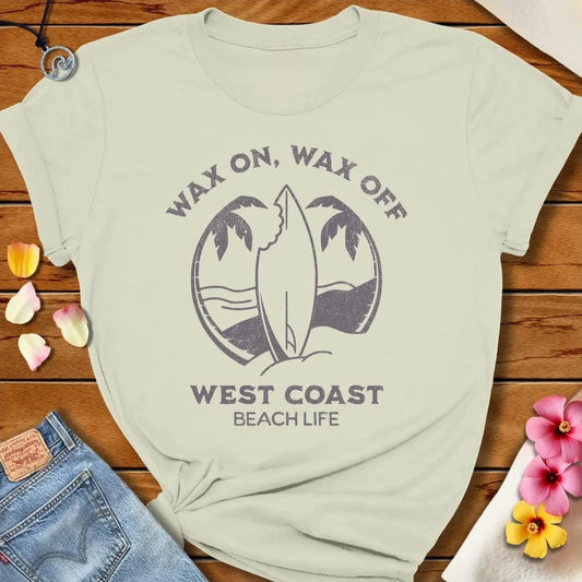 Wax On Tee Citron by Salty By Choice® We love the beach ocean and anything around water.