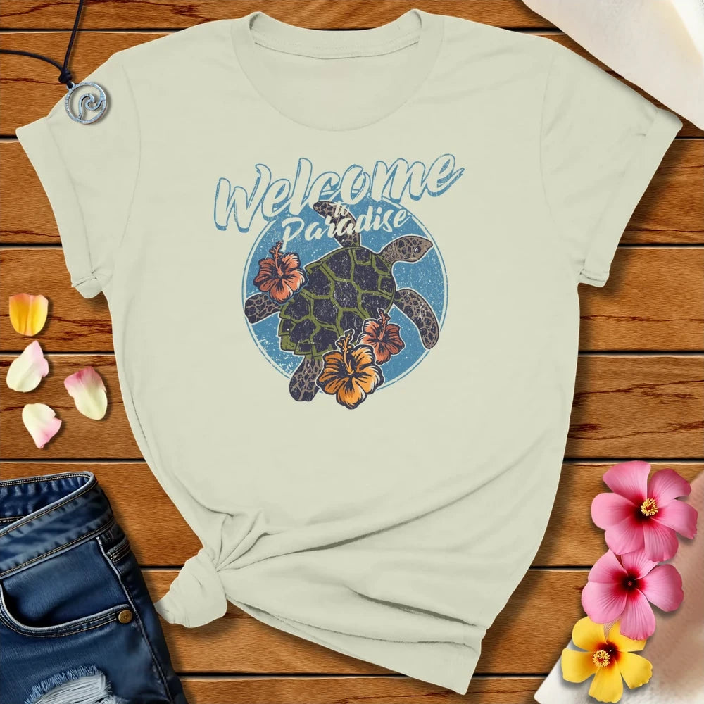 Welcome To Paradise Tee Citron by Salty By Choice™ We love ocean apparel
