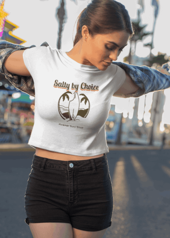 Chomp Crop Tee by Miramar Outfitters Salty By Choice Collection