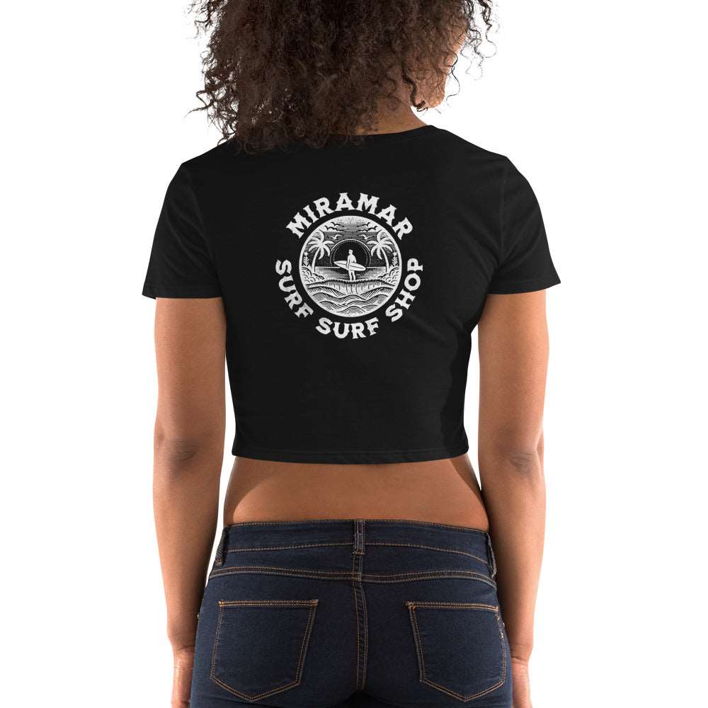 Lady in Black Crop Tee by Miramar Outfitters Salty By Choice Collection