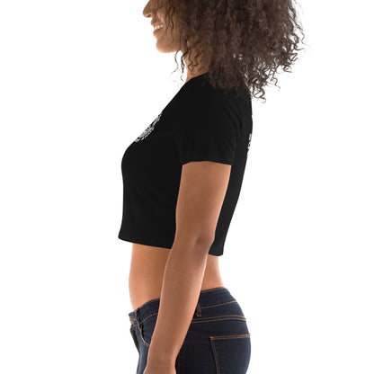 Lady in Black Crop Tee by Miramar Outfitters Salty By Choice Collection