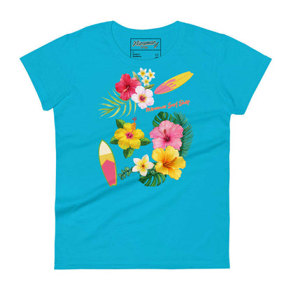 Flowers Gone Crazy Women's Short Sleeve T-shirt.