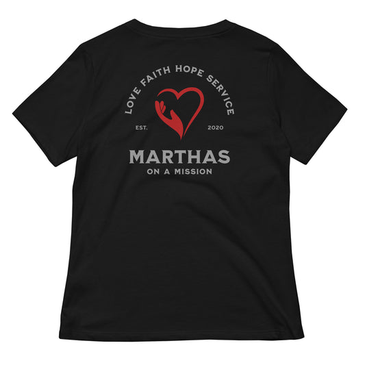 Heart and Hand Two Sided Women’s Relaxed V-neck Tee by Miramar Outfitters Salty By Choice Collection